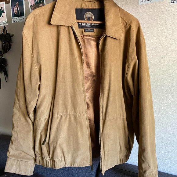 Weatherproof garment top company suede jacket